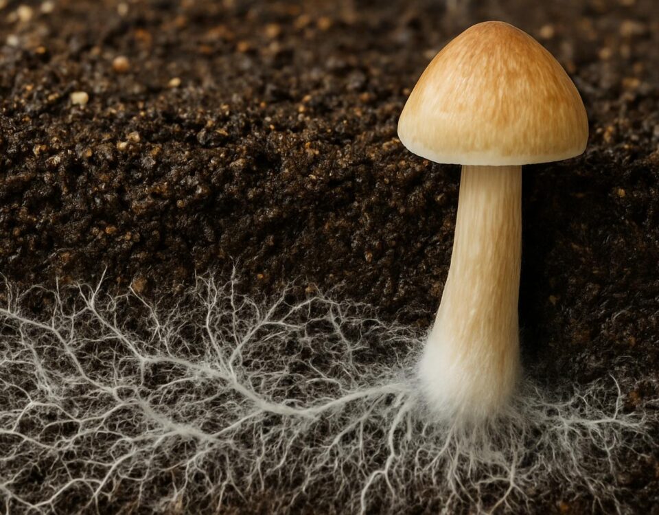 Mycelium vs owocnik – co się dzieje wewnątrz kultury grzybni